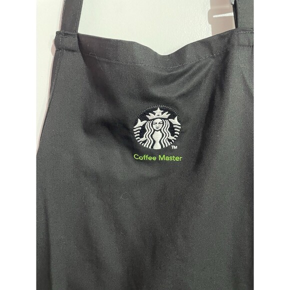 Starbucks Coffee Master Apron Black Barista Authentic Rare Collectible Uniform - Picture 6 of 9